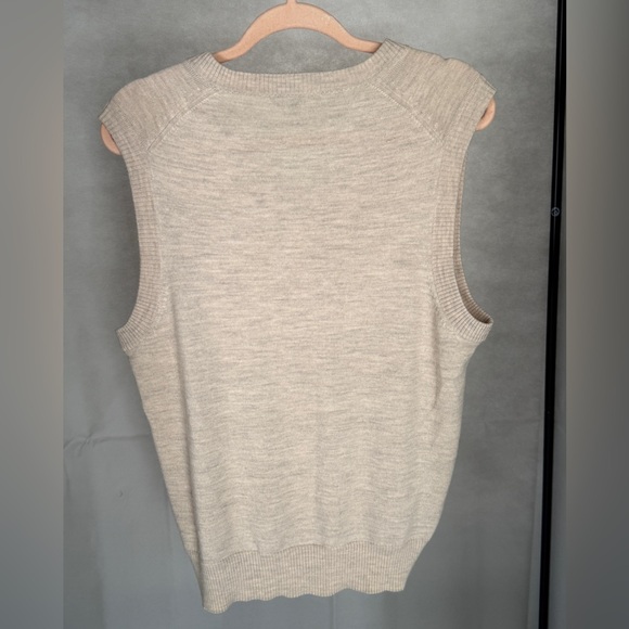 Murano Extra Fine Merino Wool‎ Sweater Vest – Beige (Men’s M) - Picture 4 of 6